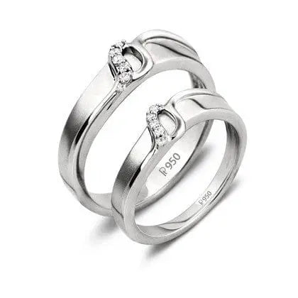 Elegant Platinum Ring with Diamonds by Jewelove JL PT 508 – Jewelove.US