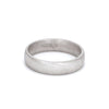 Front View of Textured Comfort Fit Platinum Love Bands SJ PTO 136