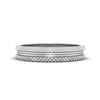Jewelove™ Rings Women's Band only Textured Platinum Couple Rings JL PT 1111