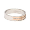 Side Designer Platinum & Rose Gold Ring for Men JL PT 1129