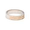 Side View of Designer Platinum & Rose Gold Ring for Women JL PT 1129