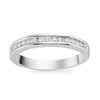 Jewelove™ Rings SI IJ / Women's Band only Thin Half Eternity Platinum Wedding Band with Diamonds set in Channel Setting SJ PTO 244-A