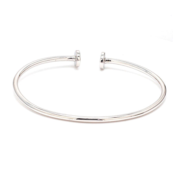 Jewelove™ Bangles & Bracelets Thin Platinum Open Kada JL PTB 665
