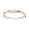 Thin Platinum & Rose Gold Fusion Ring for Women JL PT 335 Back View by Jewelove