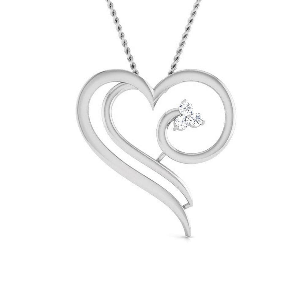 Gold Heart's Innocence Diamond Pendant – GIVA Jewellery