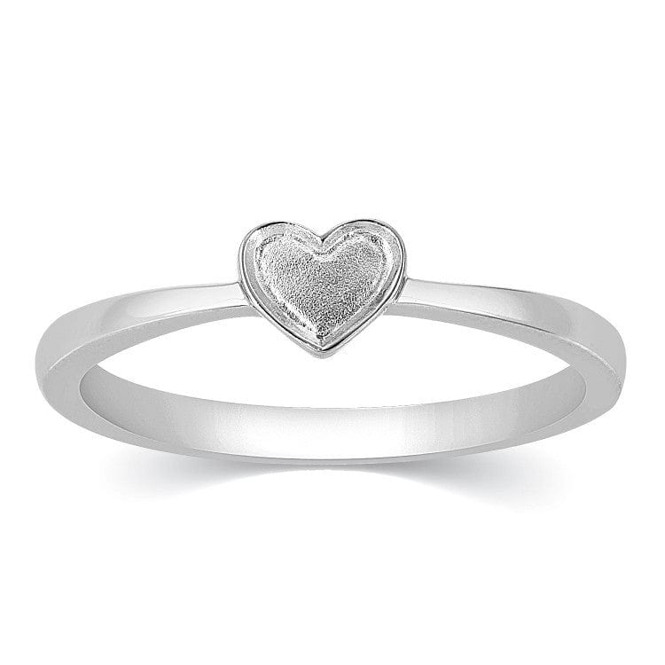 Ring with heart: Rose gold plating & white zirconia – THOMAS SABO