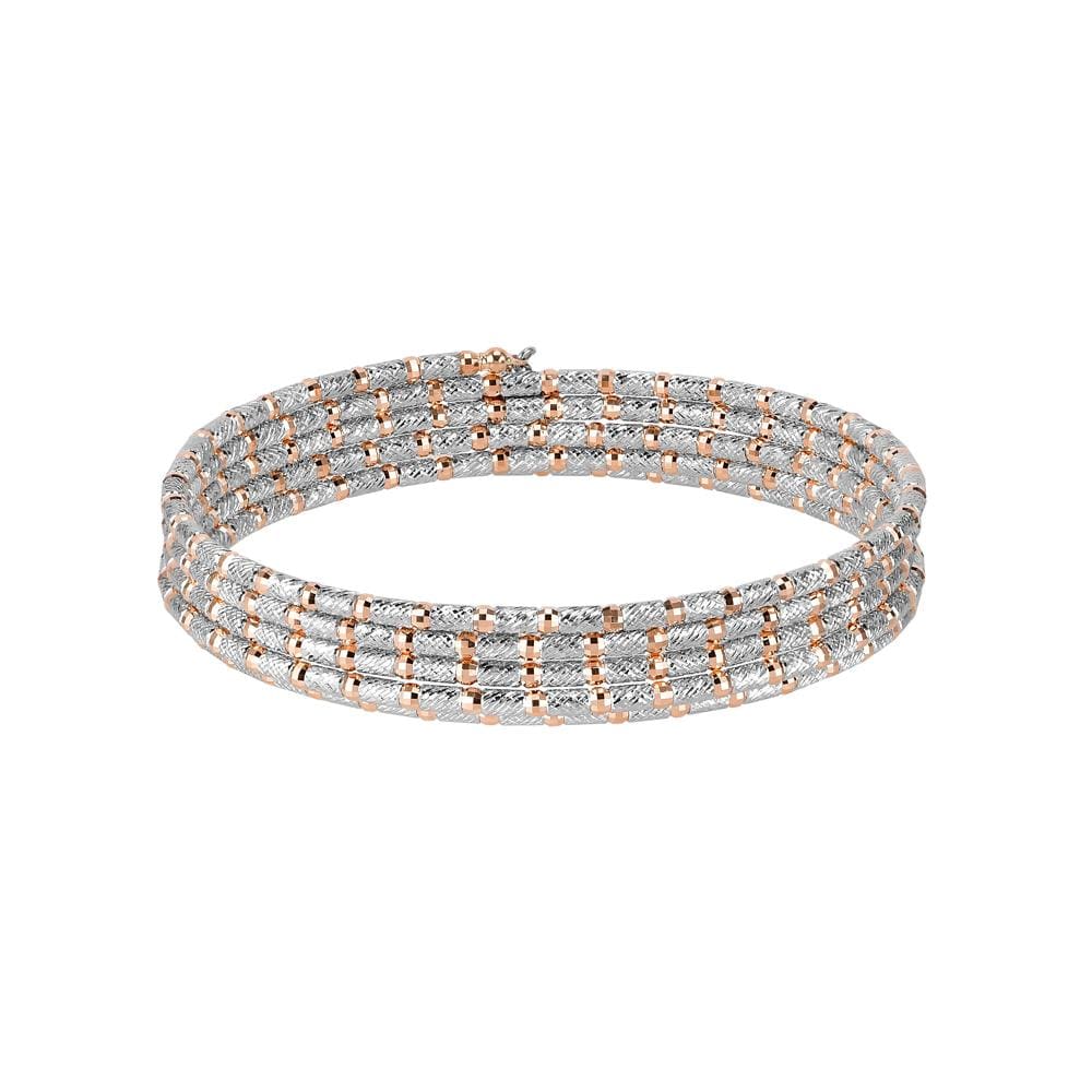 14k White Gold Bracelet 3.00 MM Round Cut Lab Grown Diamond Tennis Braclet  at Rs 297864 in Surat