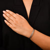 Jewelove™ Bangles & Bracelets Single Unique 5-Row Japanese Platinum & Rose Gold Bracelet for Women JL PTB 775