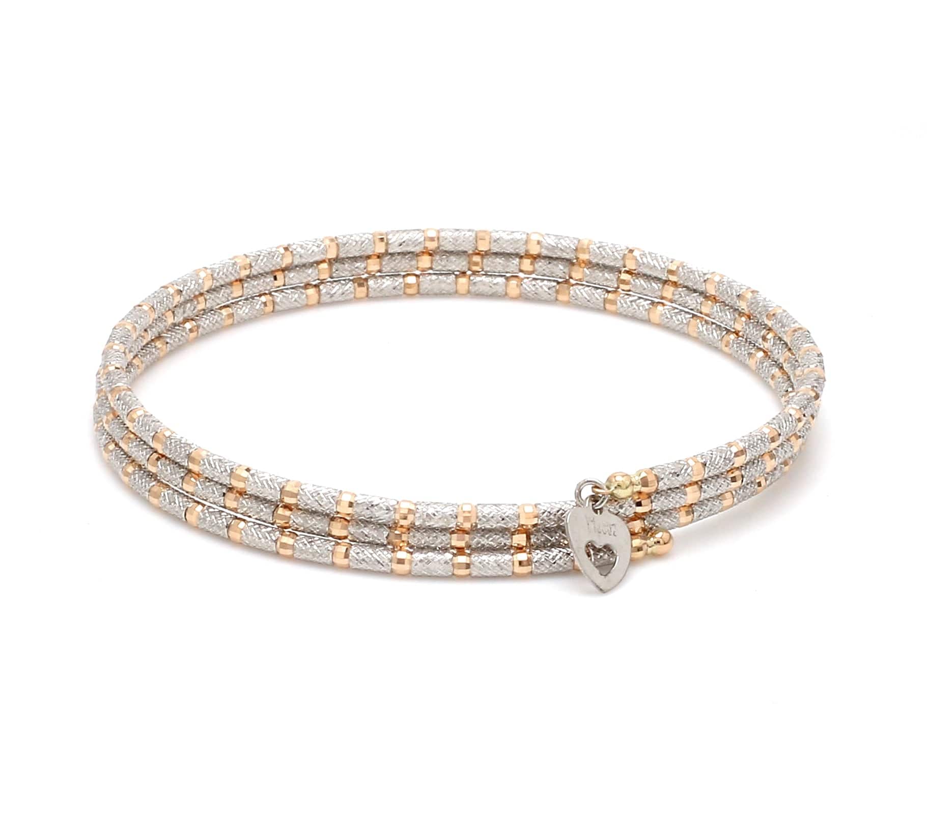 Multi Shape Diamond Tennis Bracelet - 8 / 18K White Gold