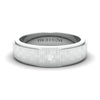 Jewelove™ Rings Unique Texture Platinum Ring with Single Diamond JL PT 666