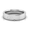 Jewelove™ Rings Women's Band only / SI IJ Unisex Platinum Diamond Couple Ring JL PT B-44