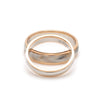 Jewelove™ Rings Unisex Platinum & Rose Gold Couple Love Band Rings JL PT 1124