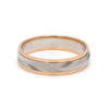 Jewelove™ Rings Men's Band only Unisex Platinum & Rose Gold Couple Love Band Rings JL PT 1124