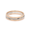 Jewelove™ Rings Women's Band only Unisex Platinum & Rose Gold Couple Love Band Rings JL PT 1124
