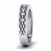 Jewelove™ Rings Unisex Platinum Wedding Band with Diamonds JL PT 5945
