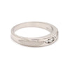 Side View of United Three Diamond Platinum Love Bands for Men JL PT 588