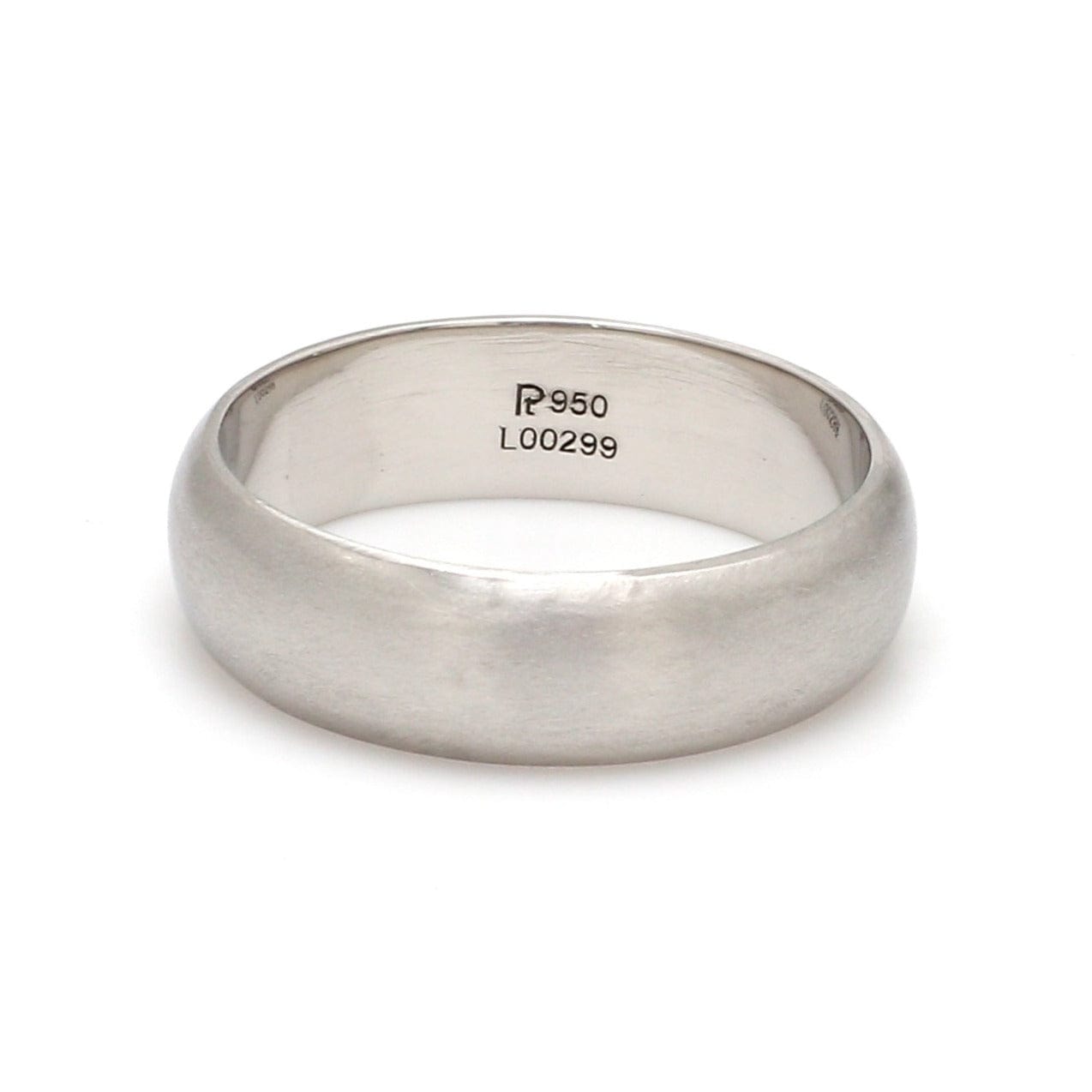 Vintage Style Plain Platinum Band JL PT 954