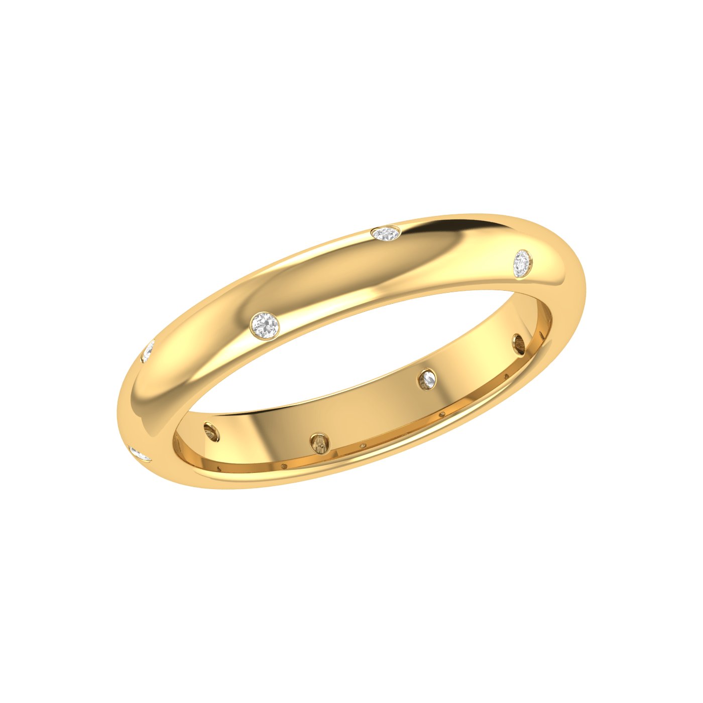 Solid 14K Gold Moissanite Wedding Ring Women Vintage - gardensring