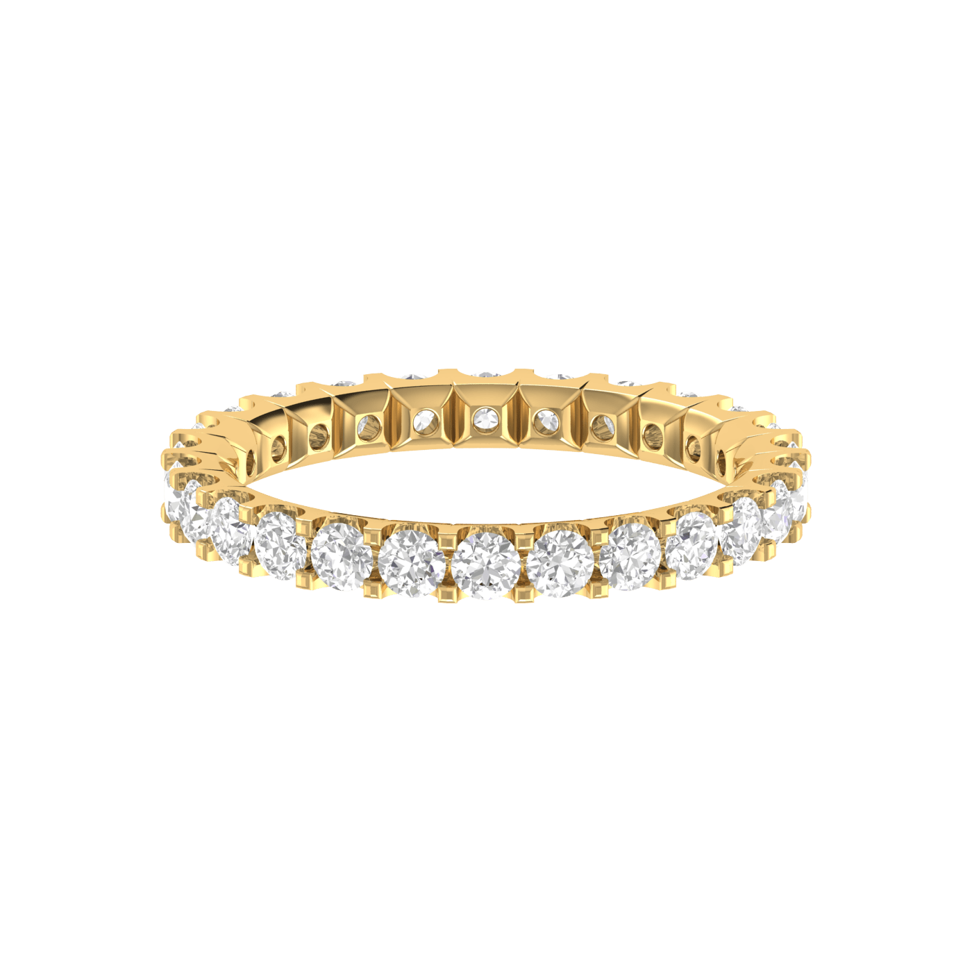 Jewelove™ Rings Yellow Gold Diamond Wedding Ring JL AU RD RN 9279Y