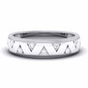 Jewelove™ Rings Zigzag 9 Diamond Platinum Band - Unisex  JL PT 5873